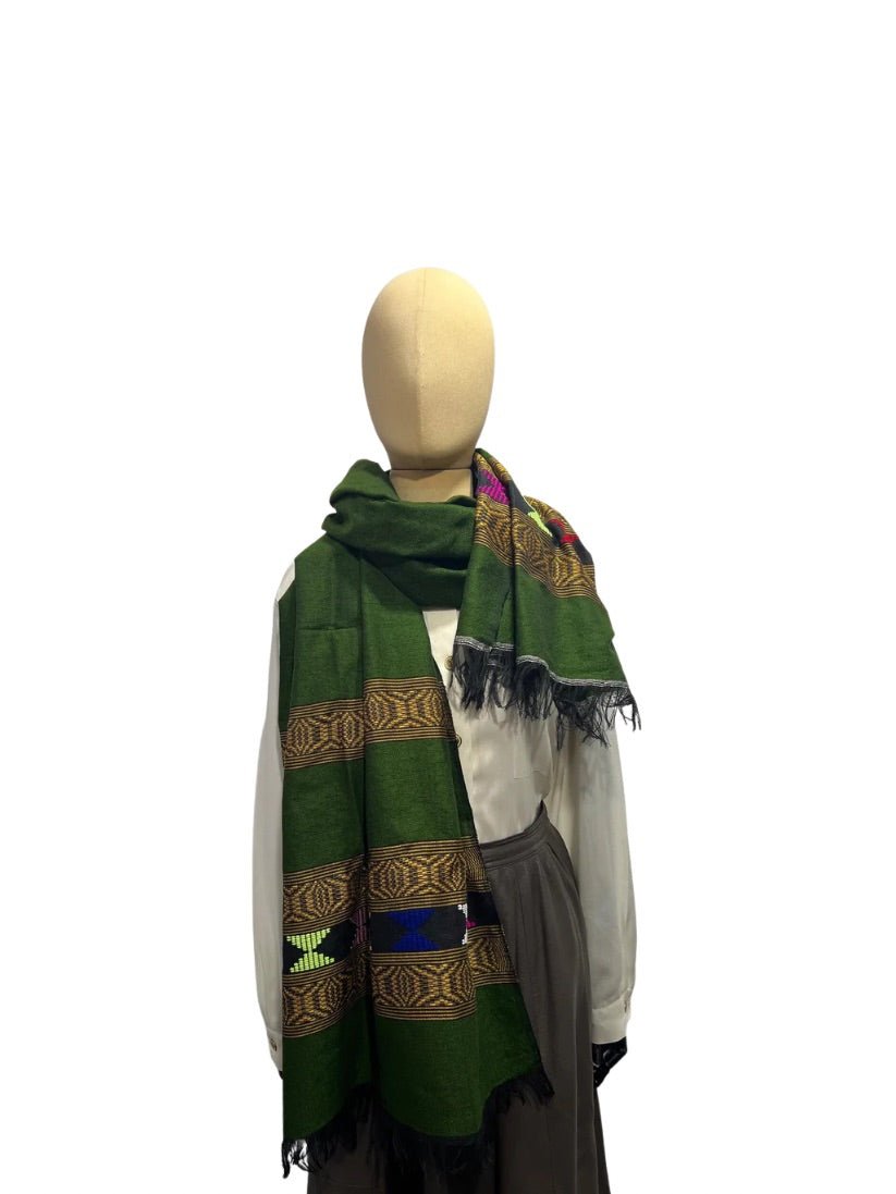 Cotton Shawl groen - Bitter and Better