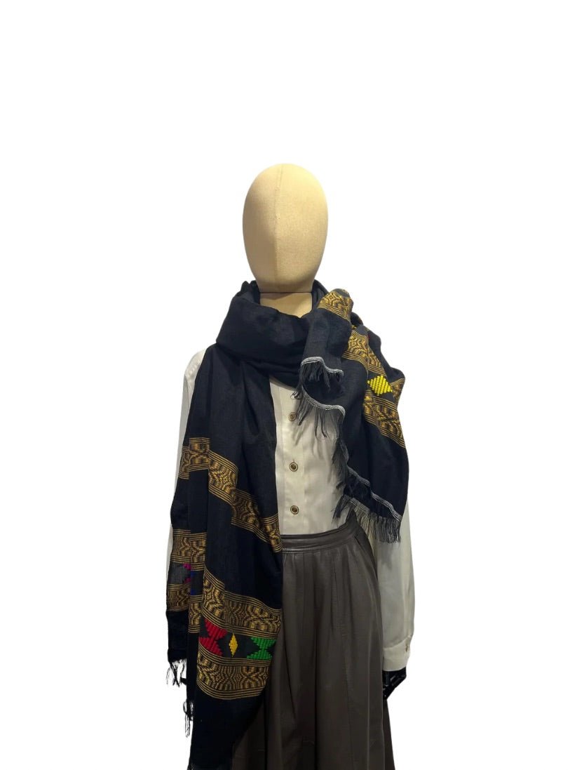 Cotton Shawl zwart - Bitter and Better