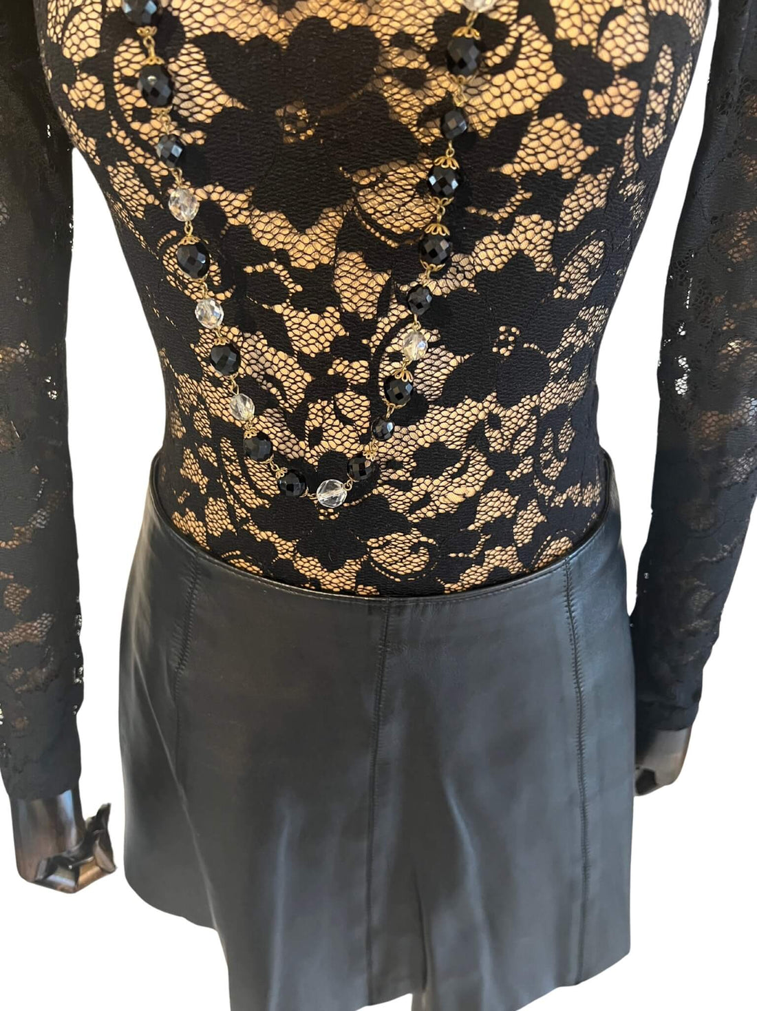 Vintage leren mini rok - Bitter and Better