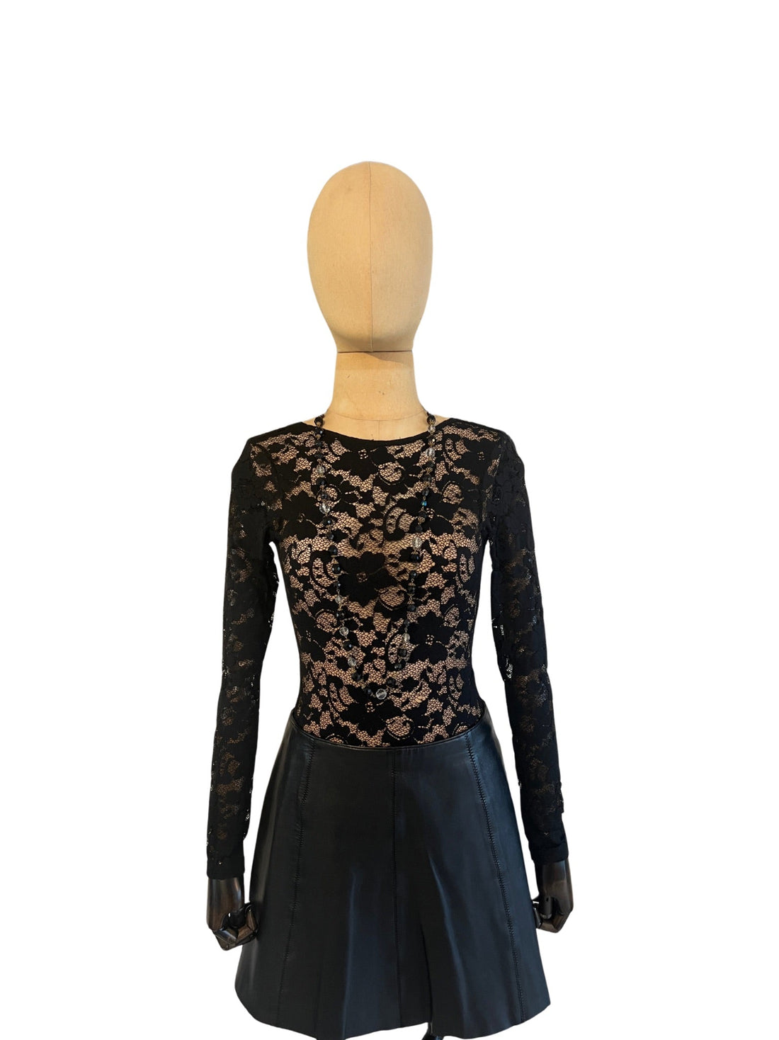 Vintage leren mini rok - Bitter and Better