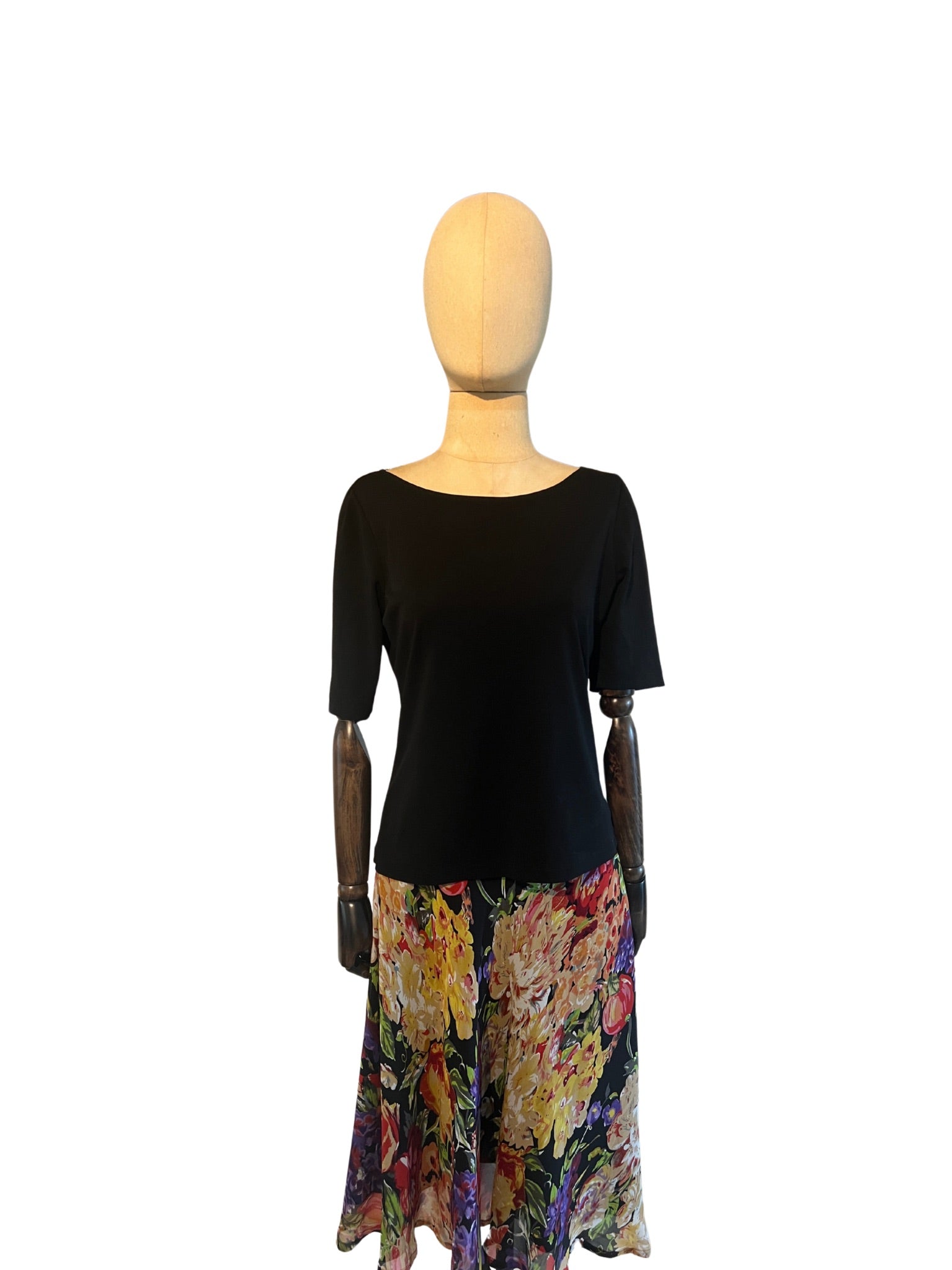 Vintage zijden bloemen rok - Bitter and Better