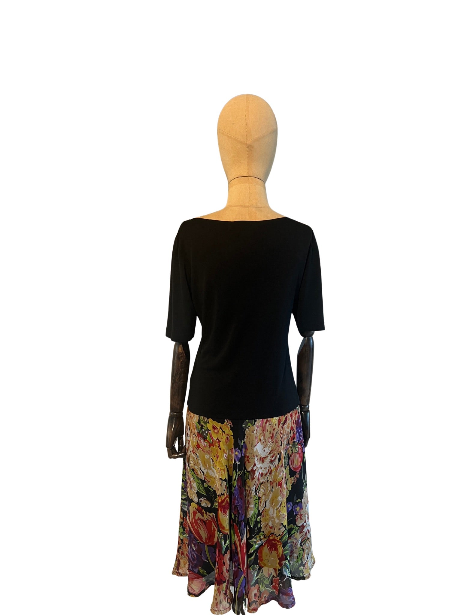 Vintage zijden bloemen rok - Bitter and Better