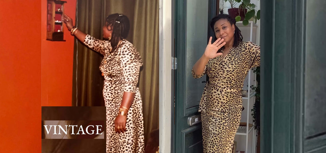 2 vrouwen dragen dezelfde jurk met Leopard print 