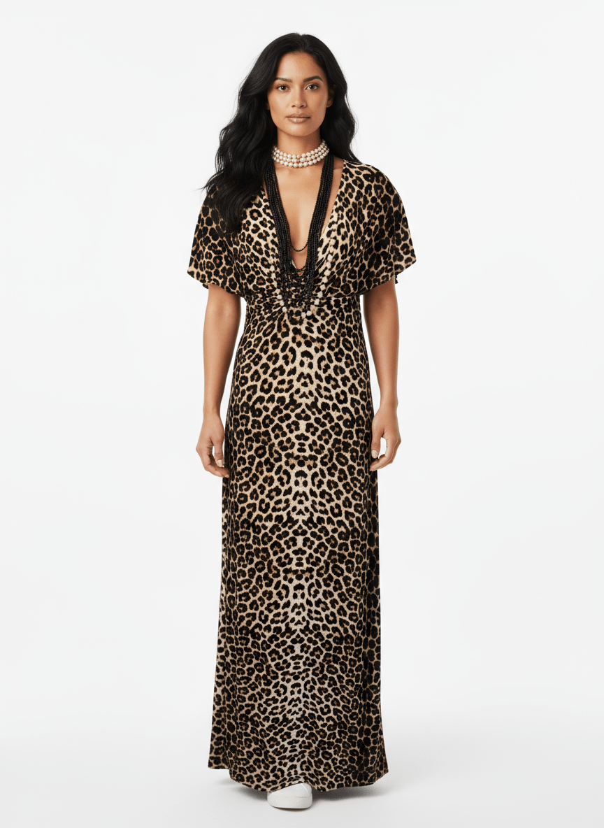 Leopard maxi dress - Bitter and Better