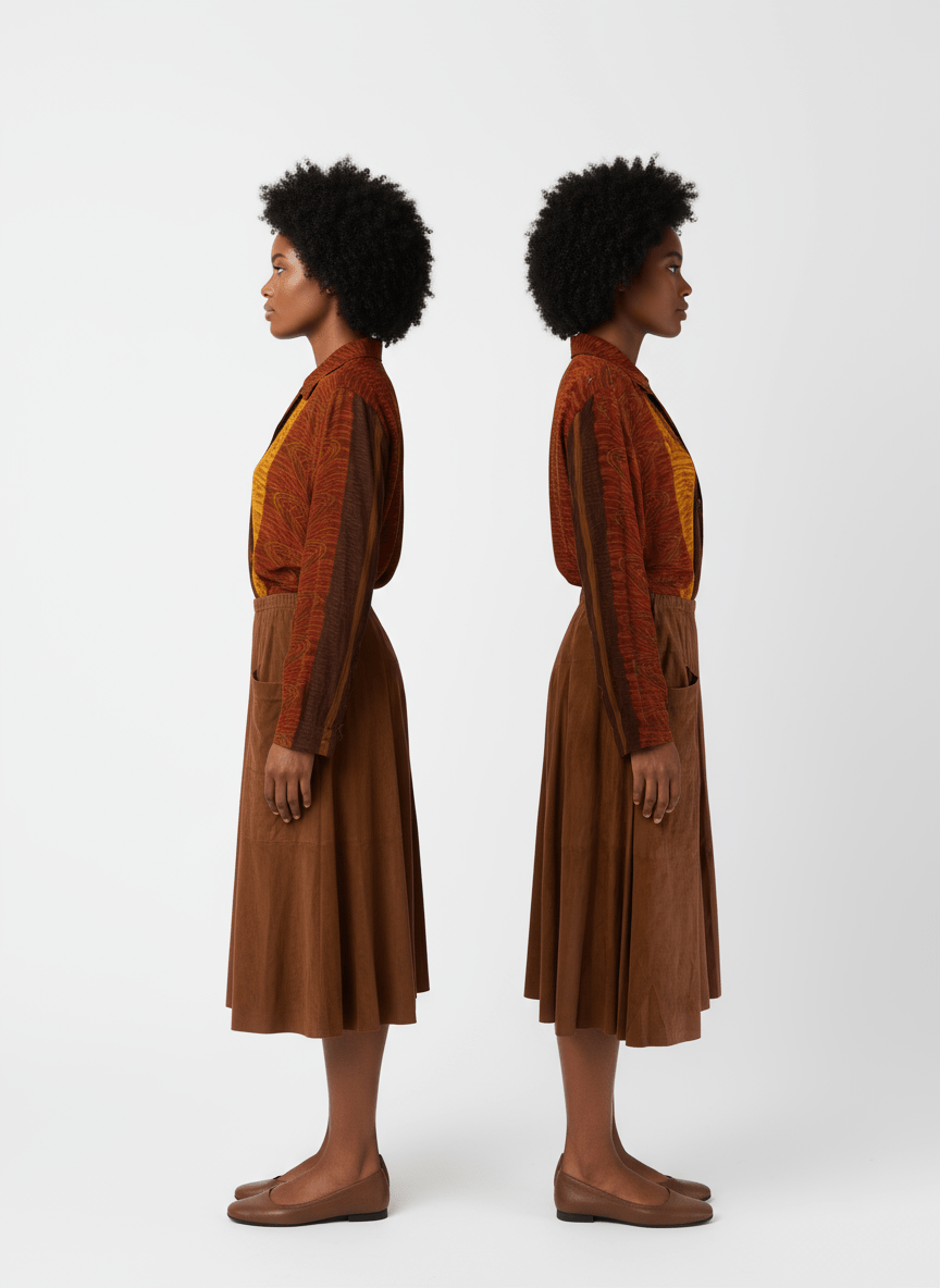 Vintage suede rok - Bitter and Better