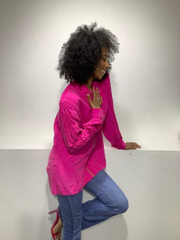Pink Silk vintage jacket - Bitter and Better