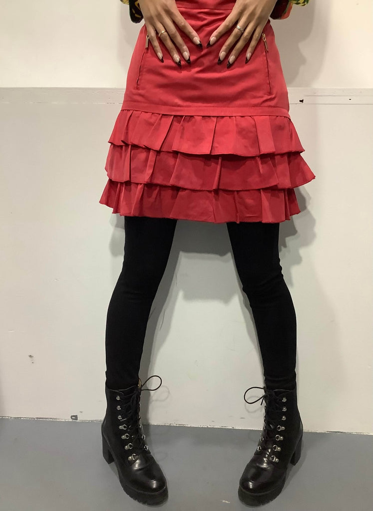 Red Love frilly vintage skirt - Bitter and Better